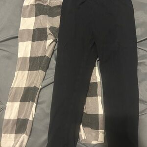 Kyte BABY Black and midnight plaid toddler Leggings bundle